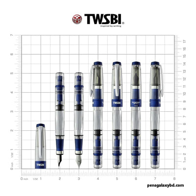 TWSBI Diamond 580ALR Fountain Pen - Navy Blue (Special Edition)