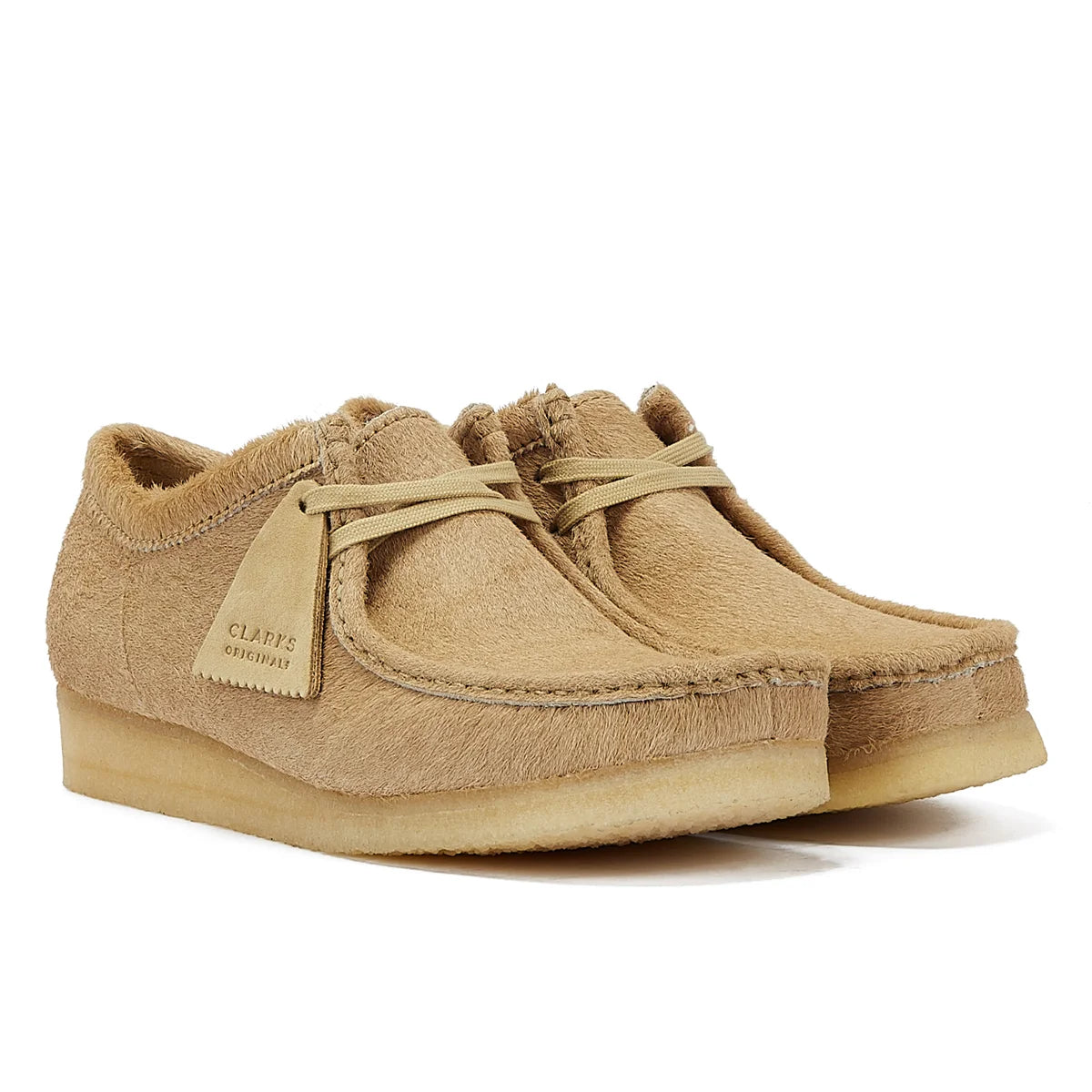Clarks Originals Wallabee Hair on Men’s Maple Lace-Up Shoes