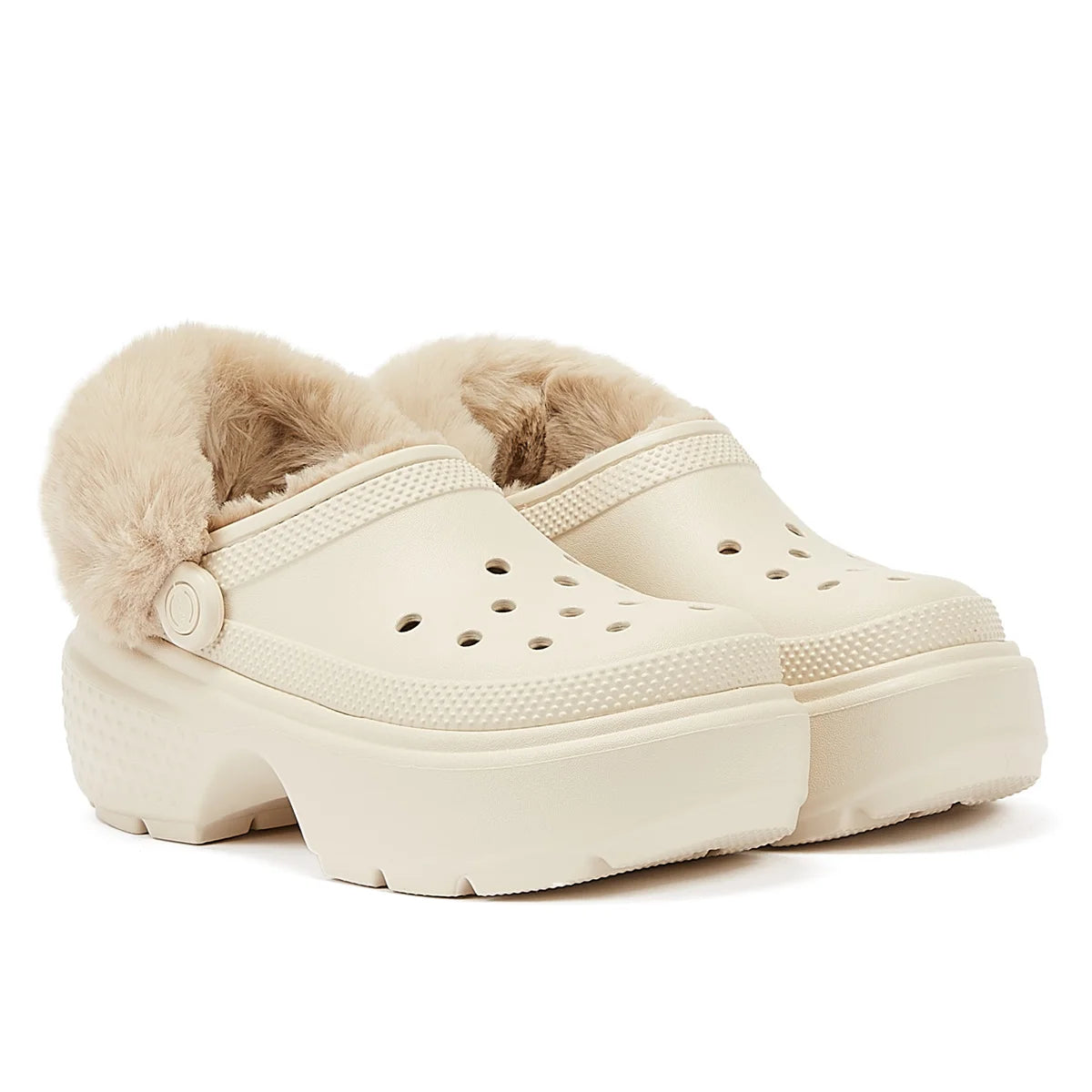 Crocs Stomp Lined Clog Women’s Beige Sandals