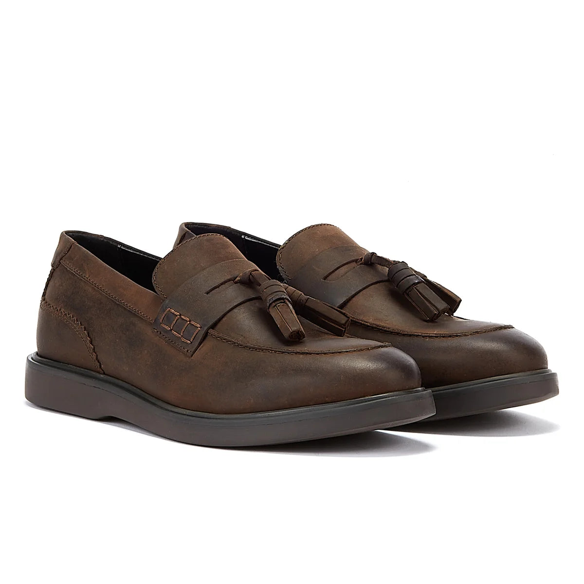 Hudson Cato Loafer Crazy Leather Men’s Brown Loafers