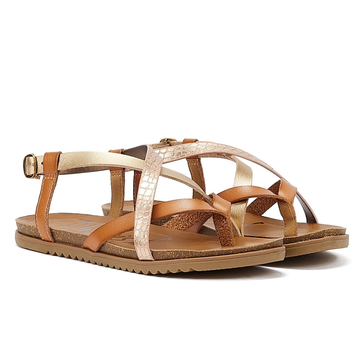 Blowfish Malibu Mirenda Honey Multi Strap Women’s Beige Sandal