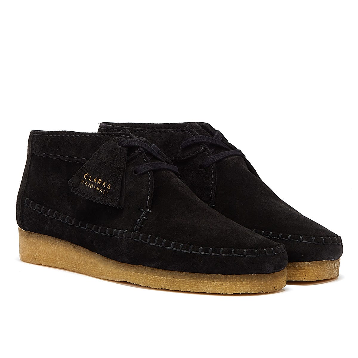 Clarks Originals Weaver Suede Mens Black Boots