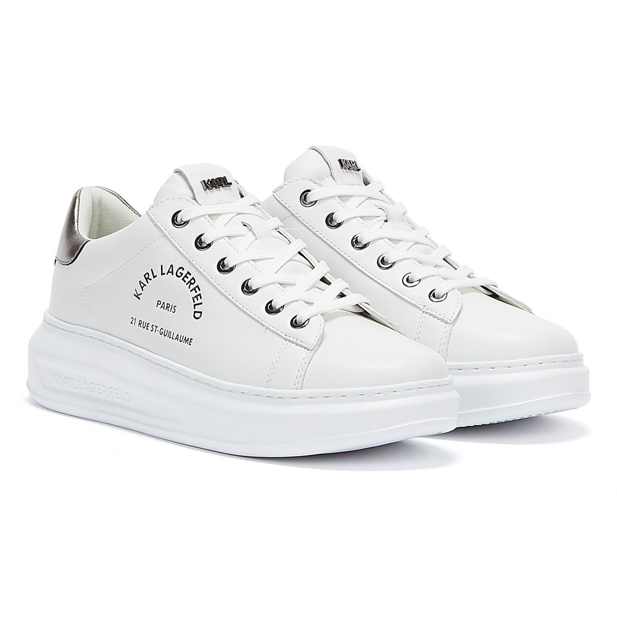 Karl Lagerfeld Kapri Maison Karl Womens White Trainers