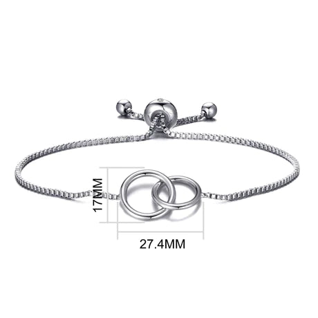 Silver Plated Link Friendship Bracelet (with Story Boxxe & cards)