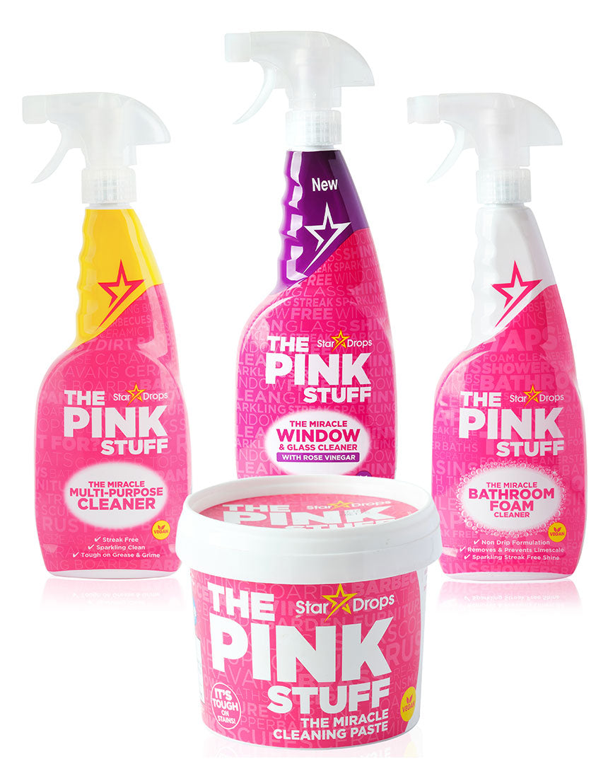 THE PINK STUFF 500 g Cleaning Paste, 750 ml Multi-Purpose Liquid Cleaner,  750ml Bathroom Foam Cleaner, and 750ml Cream Cleaner Bundle 100546722 - The  Home Depot