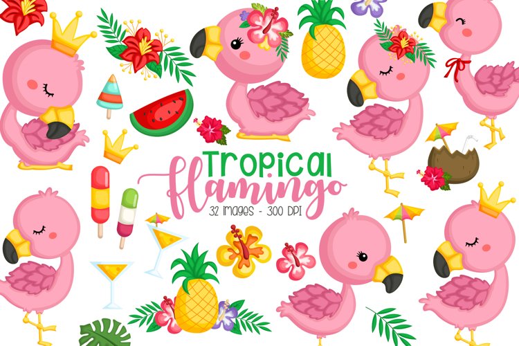 tropical birds clipart spring