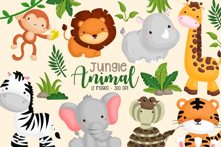 clipart and jungle animals and free