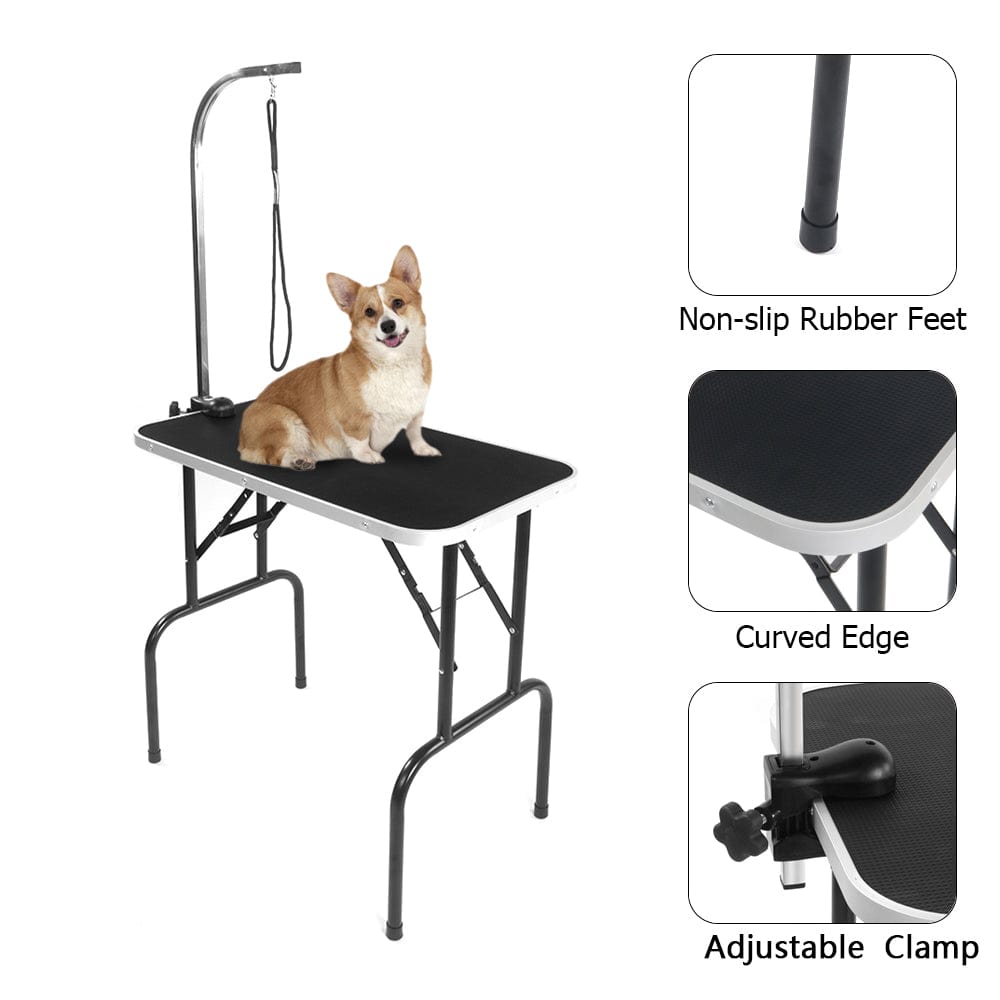 dog grooming table leash