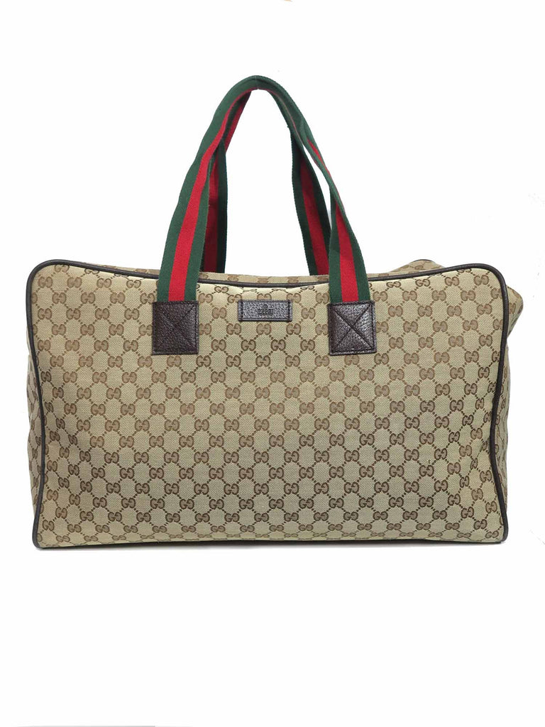 Pre-owned Gucci Original GG Canvas Carry-On Duffle Bag – Sabrina&#39;s Closet