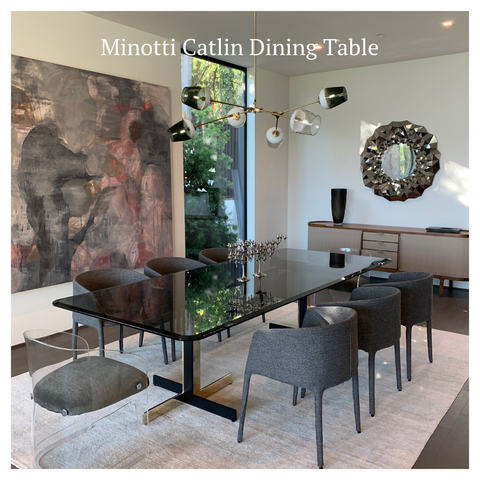 Modern Resale consignment Minotti Catlin Dining Table Testimonial