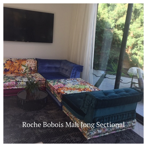 Modern Resale Roche Bobois Mah Jong in client's home after purchase