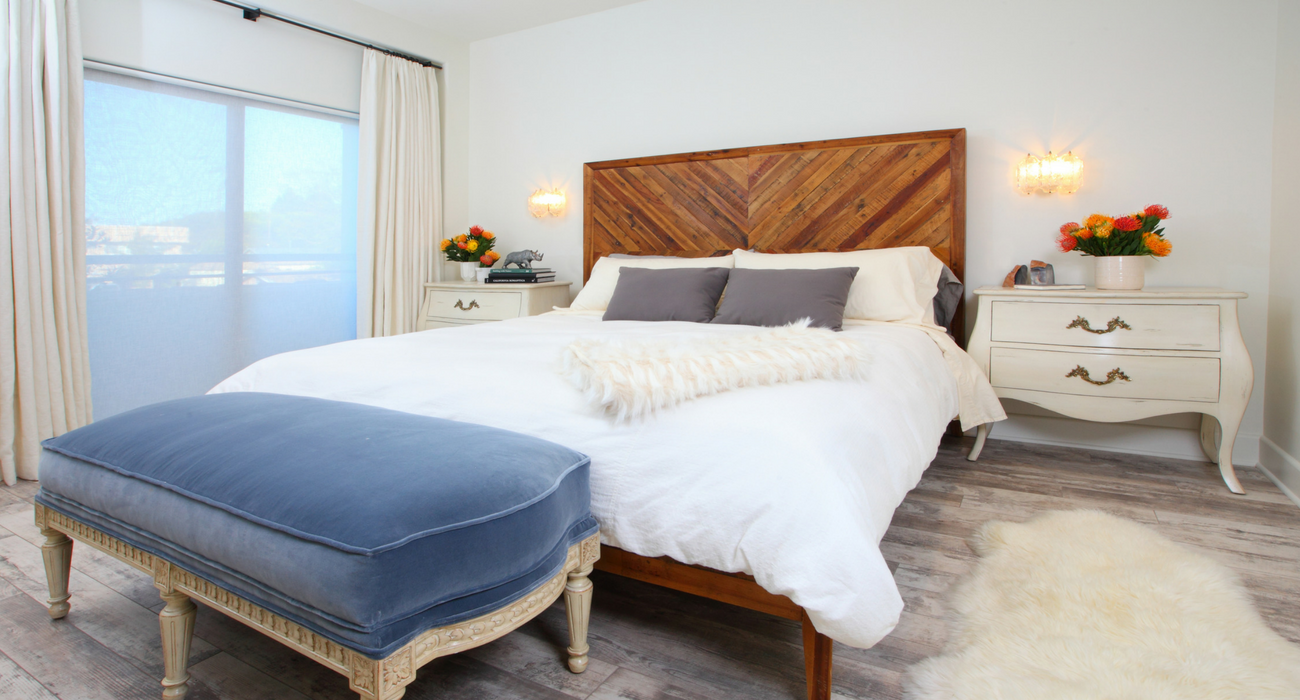 Sarah Barnard Design Park View Master Bedroom in Modern Resale Blog