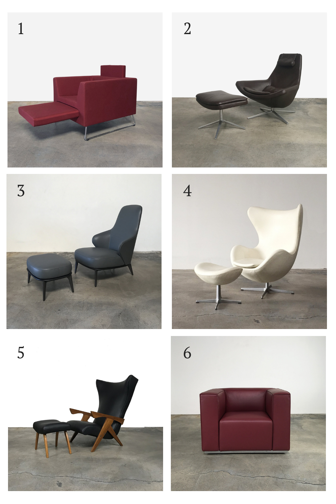 Modern Resale Lounge chairs for sale