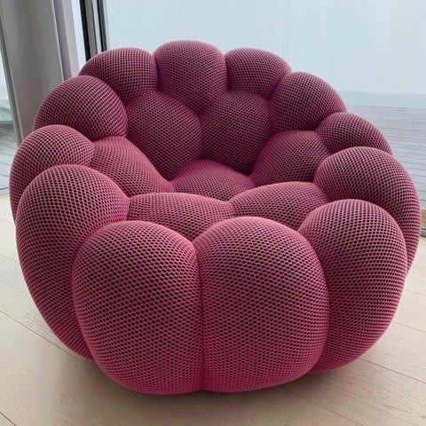 Roche Bobois Pink Bubble Swivel Chair By Sacha Lakic Modern Resale