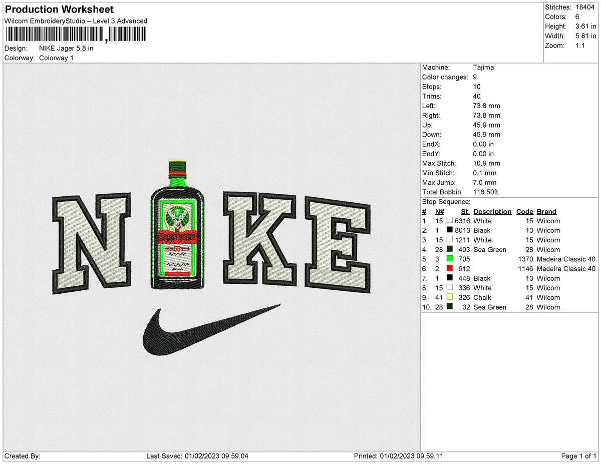 NIKE Jager embroiderystores