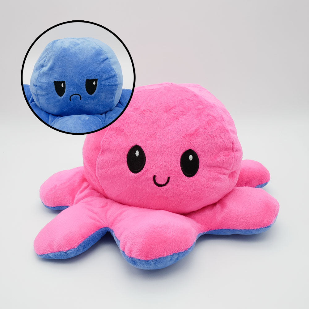 pink and blue reversible octopus