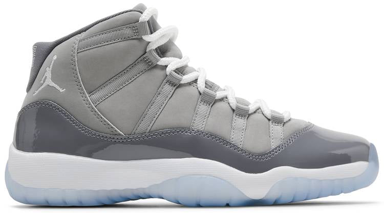 grey jordan 11 high