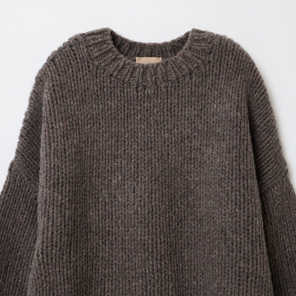 The shishikui シシクイ HIGH NECK KNIT完売グレー-