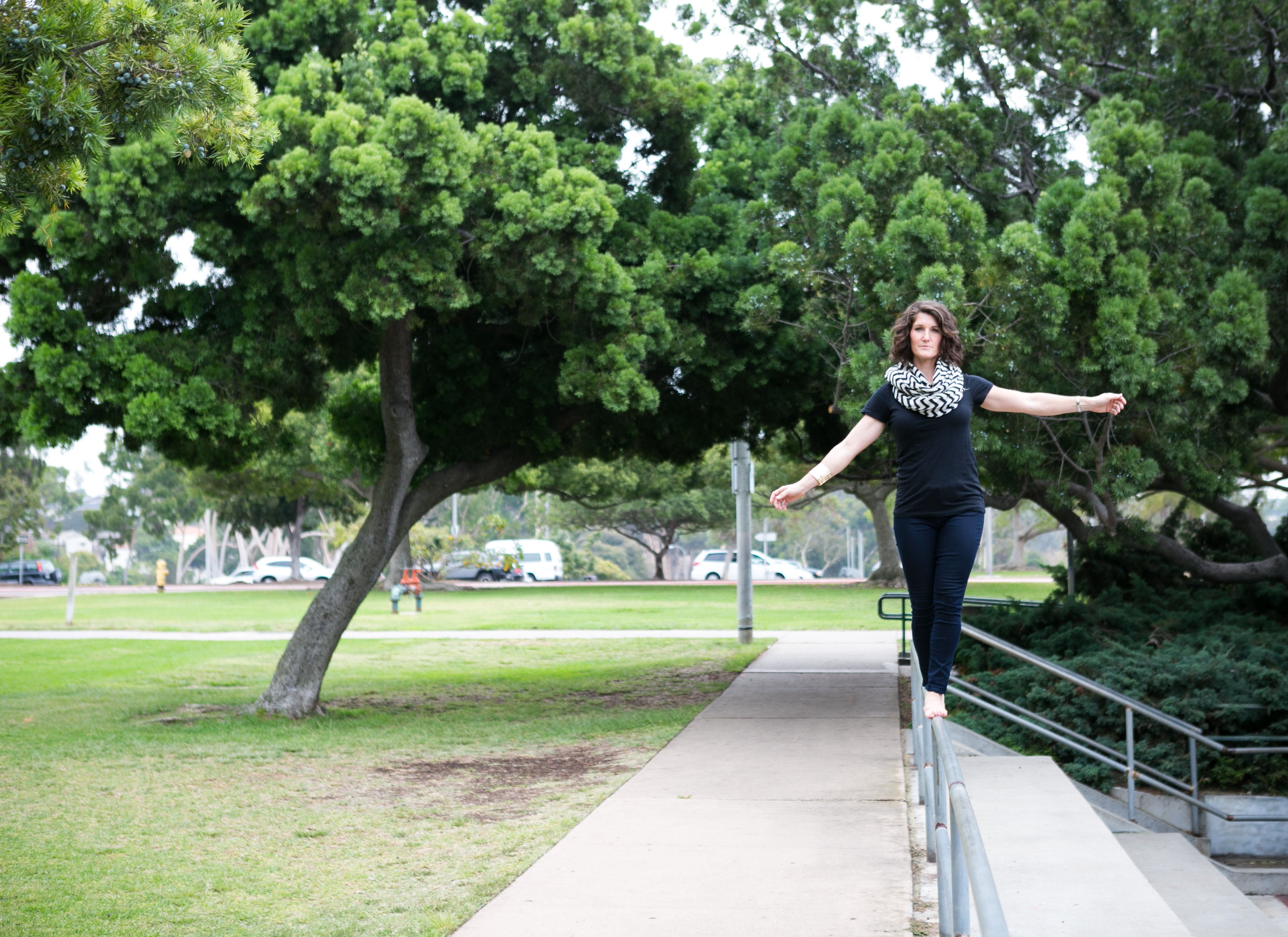 Dr. Alessandra Wall balancing.