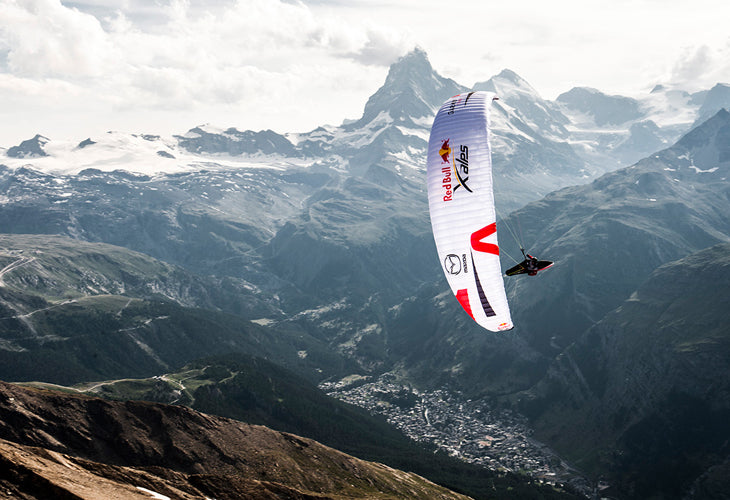 Gavin McClurg paragliding way back of beyond.