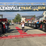 Nik Hawks finishing the Leadville Trail 100 run