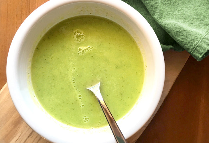 Healthy zucchini Paleo soup