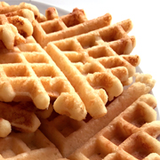 Paleo waffles, blog feed image with link to recipe post