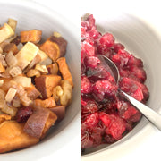 Cranberry sauce and stuffing, Paleo style!
