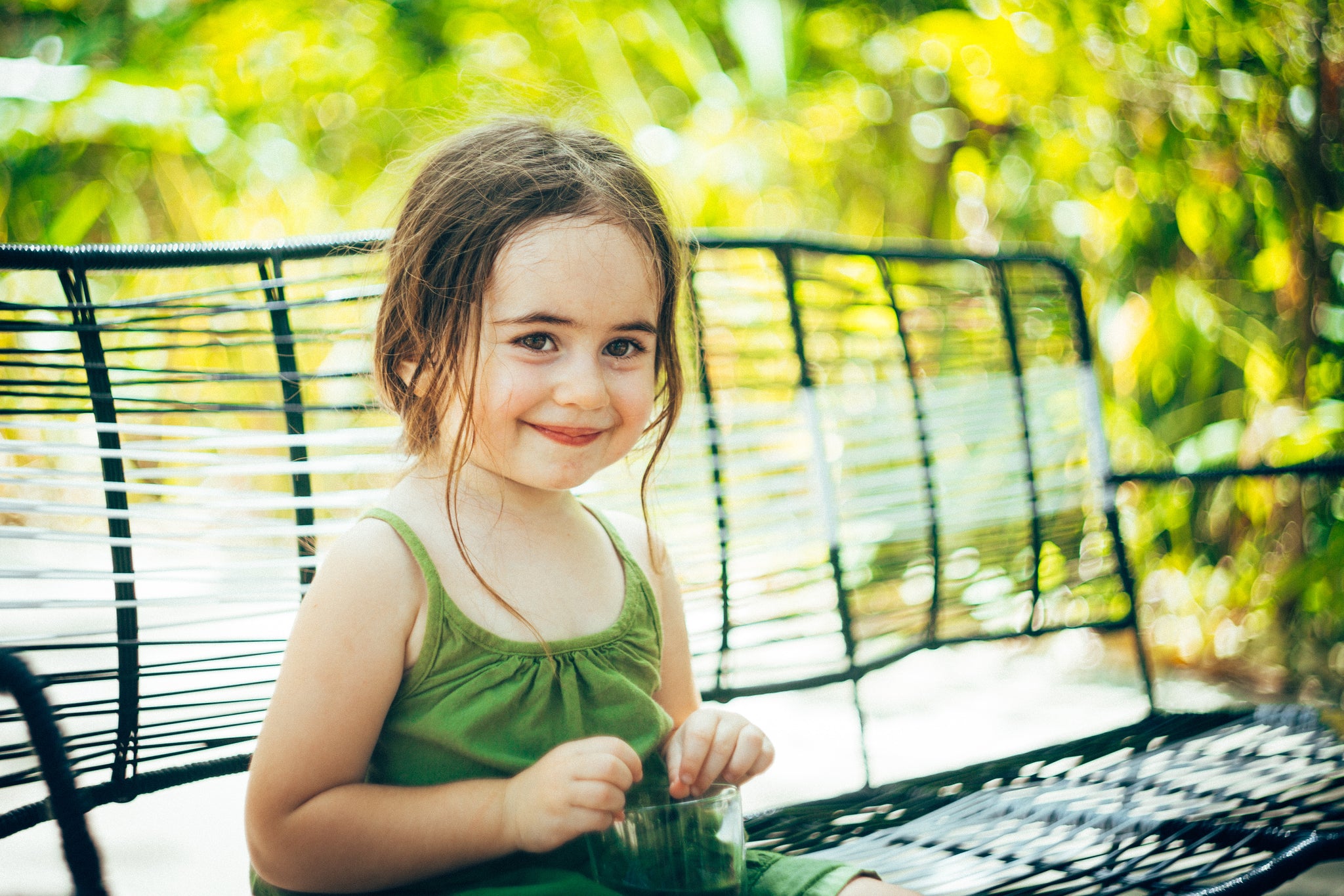 Little girl smiling