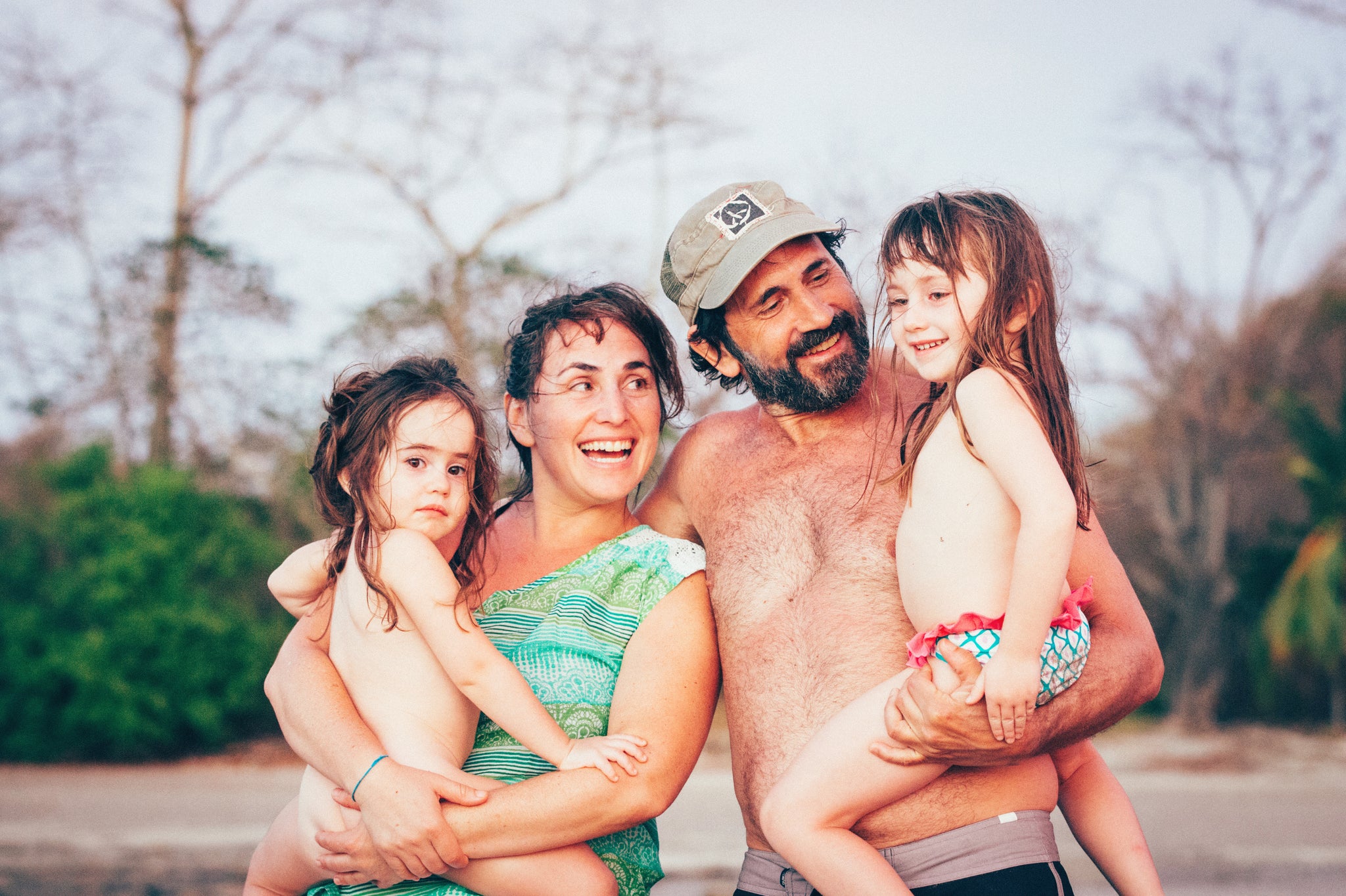 Jennifer's family on the beach