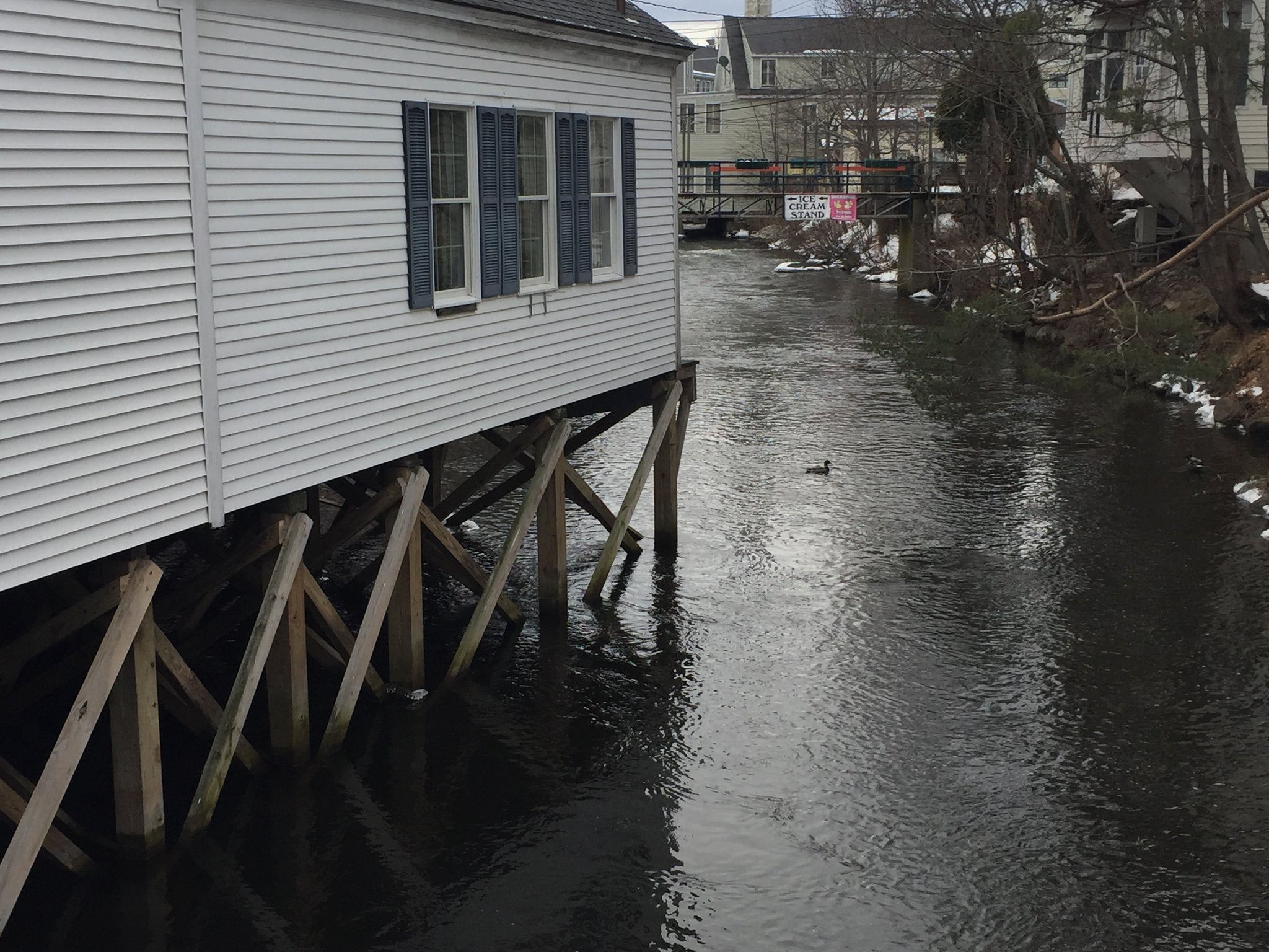 building over water camden maine