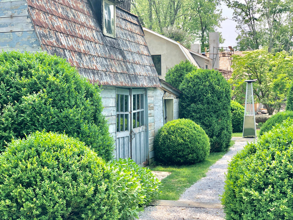 Antique blue barn