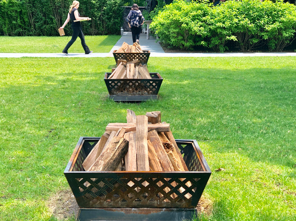 fire pits set for a bonfire