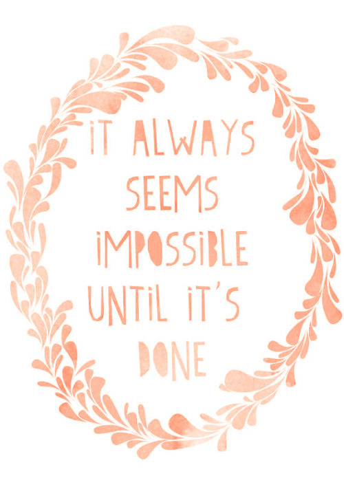 Quote about impossible