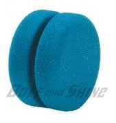 Buff and Shine Thick Blue Tire Applicator Sponge 3.5" x 2"