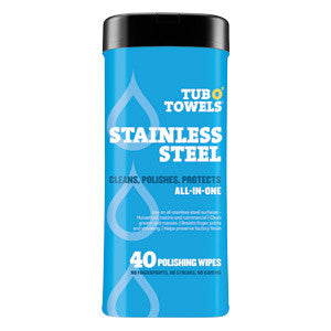 TUB O'TOWELS Stainless Steel Wipes 40 count
