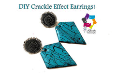 Crackled Resin earrings