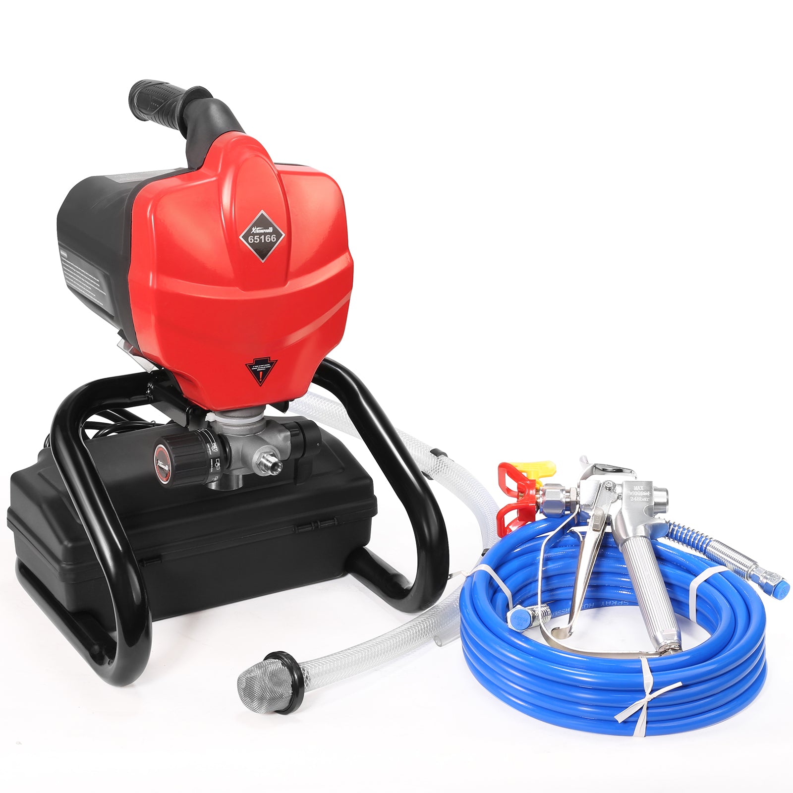 1.0 HP 3000 PSI Airless Paint Sprayer w/ Wall Painter Spray Gun and Hose