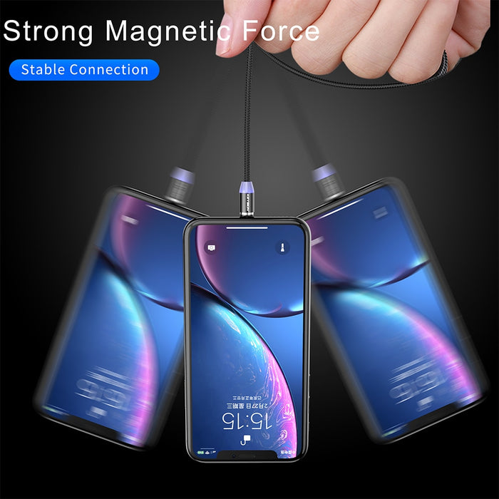LED Magnetic USB Cable | Fast Charging Type C Cable Magnet Charger | Data Charge Micro USB Cable | Mobile Phone Cable USB Cord