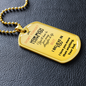 How Much I Love You Son | Dog Chain Necklace With Ball Chain