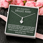 Dla Najlepszej Drugiej mamy, Alluring Beauty Necklace for mom, Nielone tlo