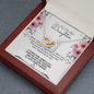 To My Daughter (From Dad) Interlocking Hearts Necklace, Father To Daughter Gift, Birthday Gift To Daughter From Dad, Daughter Necklace