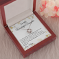 "You Mean The World To Me" Mother to Daughter Christmas Necklace
