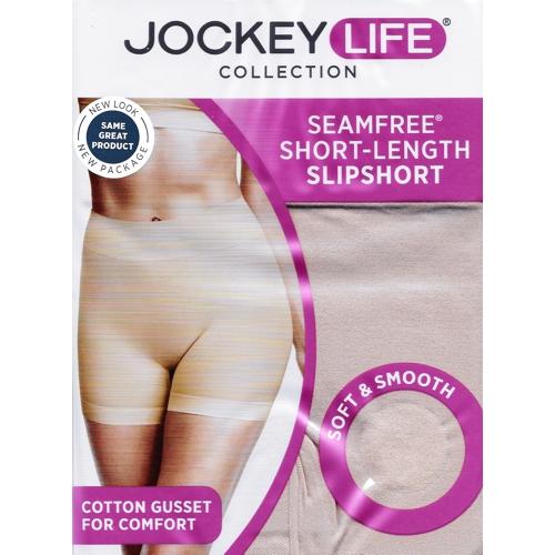 Jockey® Essentials Women's Seamfree® No Chafe Slipshort, Cooling Shapewear,  Body Slimming Shorts, Under Dress Smoothing, Sizes Small, Medium, Large