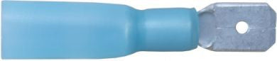 HWT59 Blue HeatShrink Male Spade 6.3mm (pack of 25)