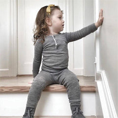 organic merino children clothing - organic wool - organic wool top and organic wool leggings