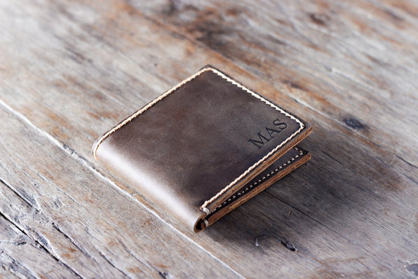 Mens Leather Wallet with Coin Pocket Personalized – JooJoobs