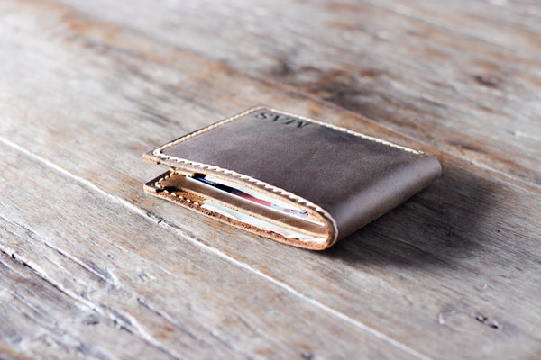 Mens Leather Wallet with Coin Pocket Personalized – JooJoobs