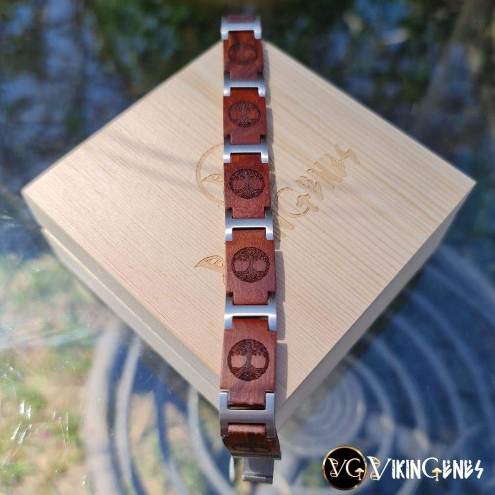 Dark Brown Tree Of Life Yggdrasil Bracelet