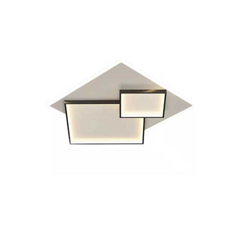 Nordic Living Room Dining Room Lamps LED Ceiling Light Can Rotate Angle Rectangular Bedroom Light Studyroom Led Light Fixture
